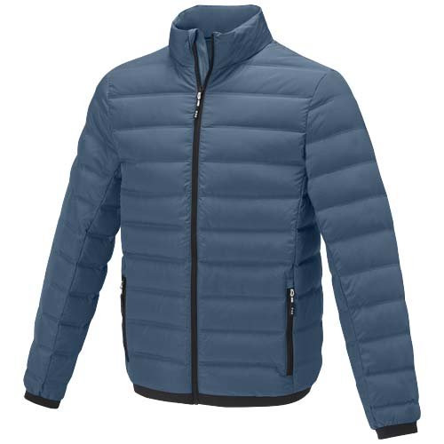 Doudoune publicitaire homme avec duvet recyclé MACIN Hale Blue